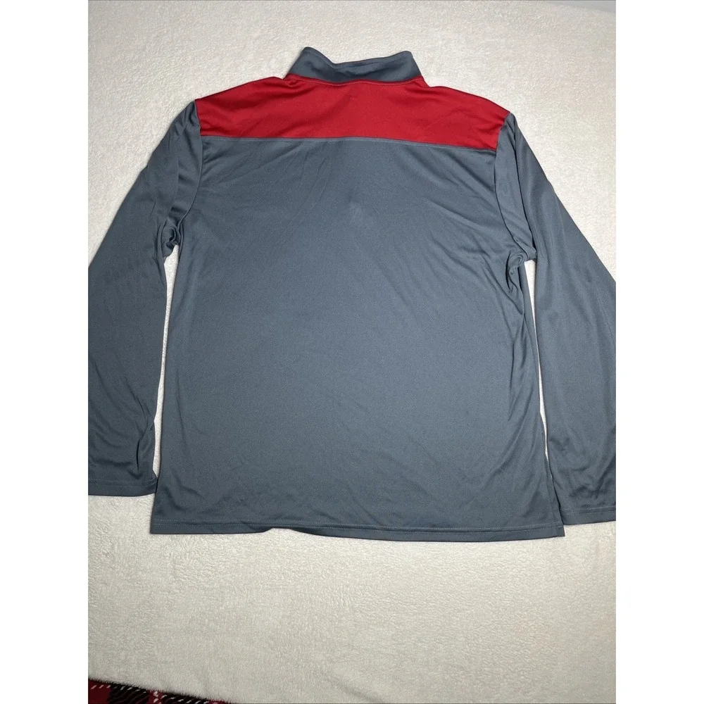 Ohio State Buckeyes 1/4 Zip Men's XL Pullover By Scarlett & Gray EUC Football